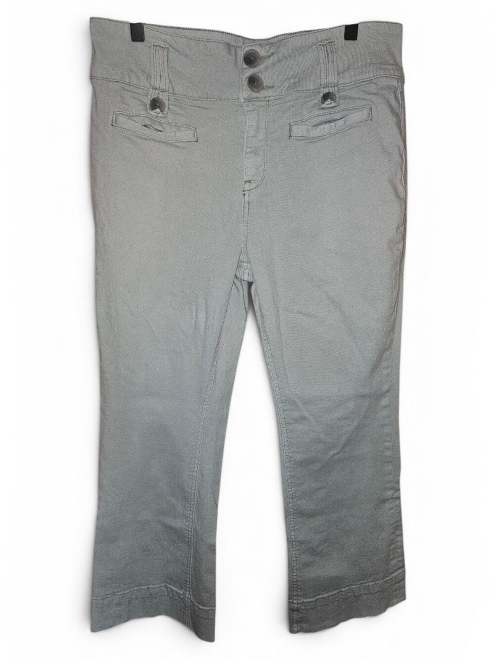 PILCRO AND THE LETTERPRESS High Rise Flare Cropped Light Wash Jeans - Size 30